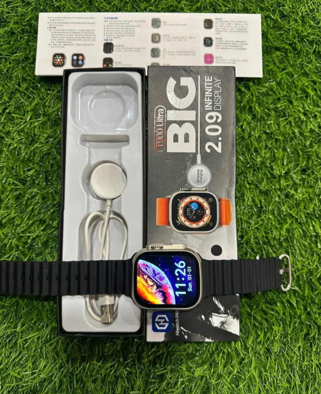 T900 UItra 2.09" Big Screen Wireless Charging Smart Watch Smartwatch