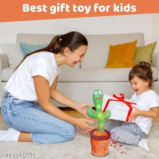 Cactus Toy | Rechargeable Toys Talking Cactus Baby Toys for Kids Dancing Cactus Toys Can Sing Wriggle & Singing Recording Repeat What You Say Funny Education Toys for Children Playing Home Decor for Kids
